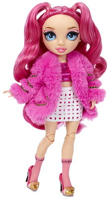  Rainbow High Rainbow Vision Rainbow Divas- Sabrina St. Cloud  (Rose-Quartz Pink) Posable Fashion Doll w/ 2 Designer Outfits Mix &  Match+Vanity Playset, Great Toy Gifts Kids 6-12 Years Old & Collectors 