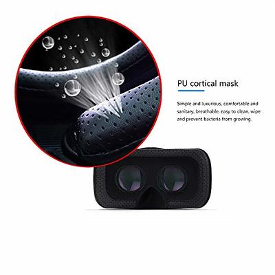  VR Headsets for Phone Cell Phone Virtual Reality headsets 3D  Glasses Helmets VR Goggles for TV Movies Video Games Compatible to iOS  Android Support 4.7” to 7.3” Mobile Screen with Controller (