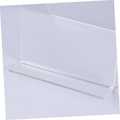 5Pcs Display Easels Clear Acrylic Book Stand Holder with Ledge for