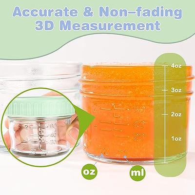 Premium Plastic Microwaveable, Stackable Mini 3oz Containers with