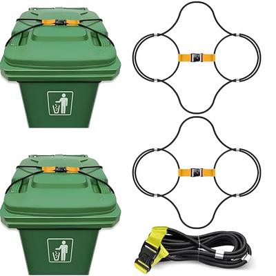 Zerodeko 45pcs Bungee Rubber Band Garbage Cans for Kitchen 13 Gallon Trash  Can Trash Can 13 Gallon Outdoor Trash Cans Heavy Duty Trash Can Yellow