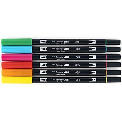 6pk Dual Brush Pen Art Markers Pastel Palette - Tombow : Target