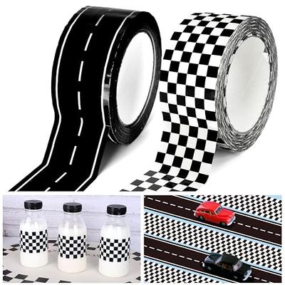 Whaline 2 Rolls Checkered Flag and Road Track Tapes 109 Yards