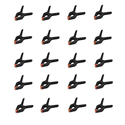 dophee 20-Pack Spring Clamps for Woodworking, Heavy Duty Plastic Clips  Crafts Backdrop Stand Photography Studio Backdrop Clips Muslin Backdrop  Clamps, 2 inch - Yahoo Shopping