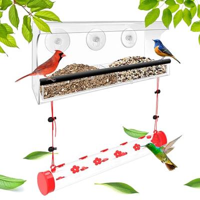 2pcs Wild Bird Feeder Hanging Bird Bath Garden Decor Bird Water Bowl Bird  Feeding Dish Tray Platform Feeder Bird Waterer With Metal Hooks For Outdoor