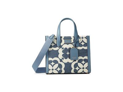 Buy KATE SPADE Spade Flower Monogram Manhattan Chenille Small Tote Bag, Blue Color Women