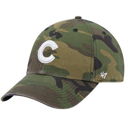 Men's '47 Camo Green Bay Packers Woodland Clean Up Adjustable Hat