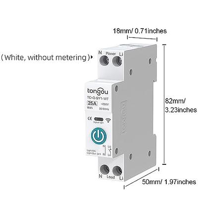 HAPYTHDA Smart Plug with Remote, 2.4GHz Wi-Fi & RF433 Wireless Remote  Control Outlet Light Switch NO Neutral Wire Required, Works with Smart  Life/Tuya