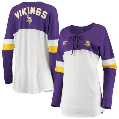 Women's Touch Black Minnesota Vikings Plus Size Free Agent Long Sleeve T- Shirt