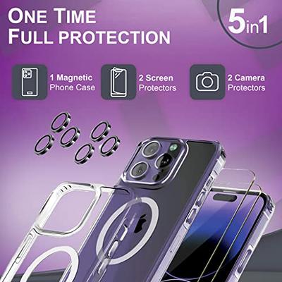 SUPFINE for iPhone 13 Pro Max Case [Compatible with MagSafe] [10 FT  Military Grade Drop Protection] 2X [ Tempered Glass Screen Protector+Camera  Lens