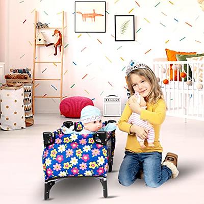28 PCS Baby Doll Accessories Complete Car Set - Doll Feeding Pretend  Playset for Kids, Girls with Magic Milk Bottles in a Storage Bag