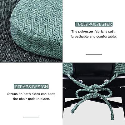 BUYUE 14 Metal Chair Cushions with Magnetic Set of 4, Luxury PU