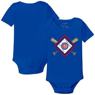 Seattle Mariners Tiny Turnip Infant Diamond Cross Bats Bodysuit - White