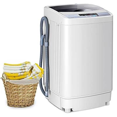 COMFEE' Portable Washing Machine, 0.9 Cu.ft Compact Washer With LED  Display, 5 Wash Cycles, 2 Built-in Rollers, Space Saving Full-Automatic  Washer, Ideal for RV/Dorm/Apartment, Ivory White