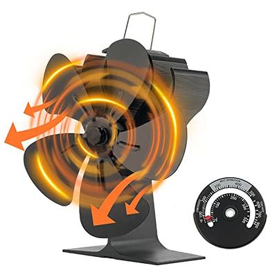 Ziss 7 Blade Heat Powered Wood Stove Fan, Upgrade Powered Auto