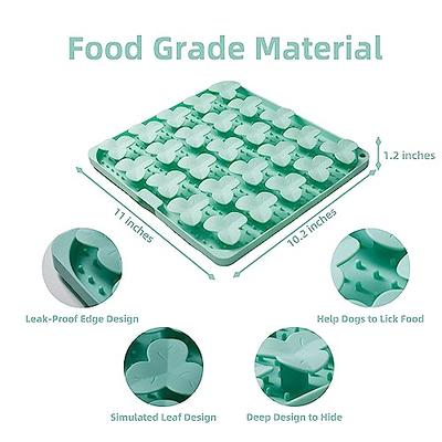 Puzzle Feeder Dog Bowl, Slow Feeder Bowls for Dry, Wet, and Raw Food,  Puzzle Food Bowls for Large Dogs,Green