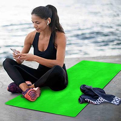 Gaiam Dry-Grip Yoga Mat - 5mm Thick Non-Slip Exercise & Fitness Mat for  Standard or