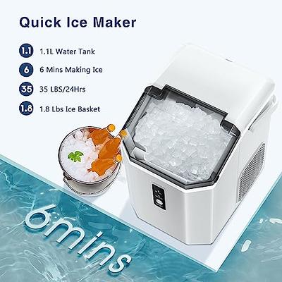 Nugget Countertop Ice Maker - Silonn Chewable Pellet Ice Machine