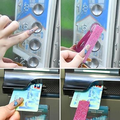 Rolabling 7 Colors Contactless Card Grabber Clip for Long False Nails Clip  Taking Out ATM Card Puller Multifunctional Keychain (Pink) - Yahoo Shopping