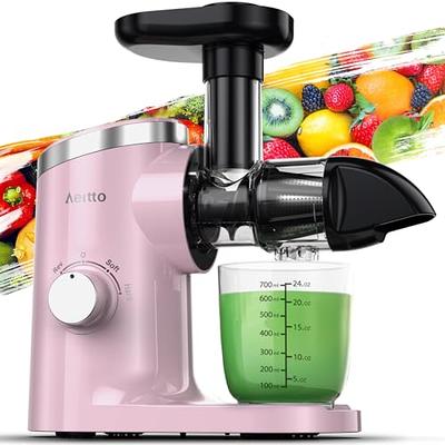 Elite Gourmet EJX600 Compact Small Space-Saving Masticating Slow Juicer