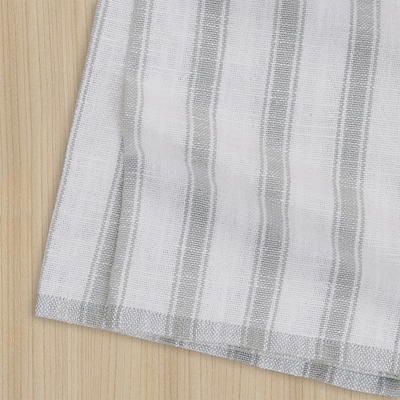 Mainstays, 4 Pack, Microfiber Stripe Kitchen Towels, White 