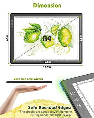 A4 Light Pad for Diamond Painting, Light Board, Tracing Light Box