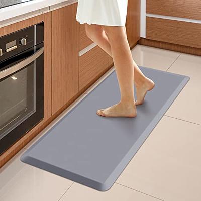 WISELIFE Kitchen Floor Mat Cushioned Anti-Fatigue Kitchen Rug,17.3x39,Non  Slip Waterproof Kitchen Mats and Rugs Heavy Duty PVC Ergonomic Comfort Mat  for Kitchen,Office, Sink, Laundry,Grey - Yahoo Shopping