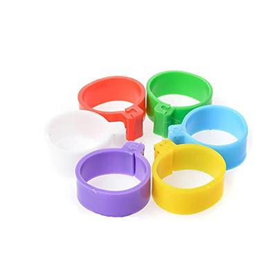 Red Opaque 16mm Plastic Rings (100pcs)