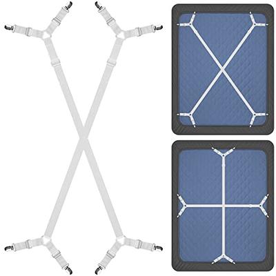 ZHOUBIN Bed Sheet Straps Suspenders Clips Under Mattress for Keep Sheets in  Place White, Set of 2 - Yahoo Shopping