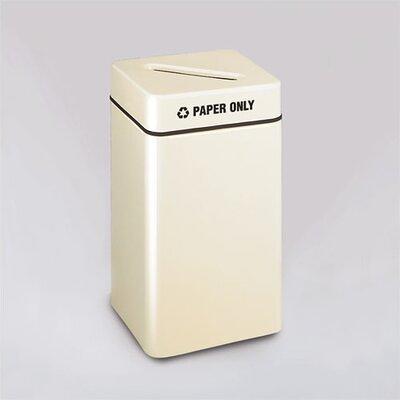 20 gallon square recycled plastic trash can