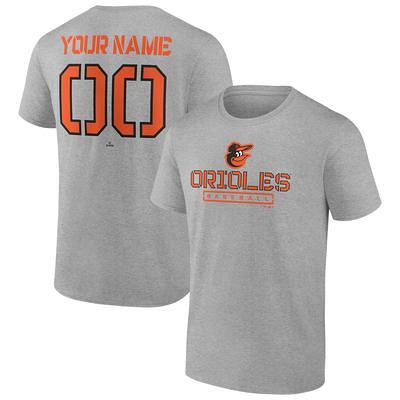 Custom Cincinnati Bengals Men's Orange Name & Number Logo Long Sleeve T- Shirt 