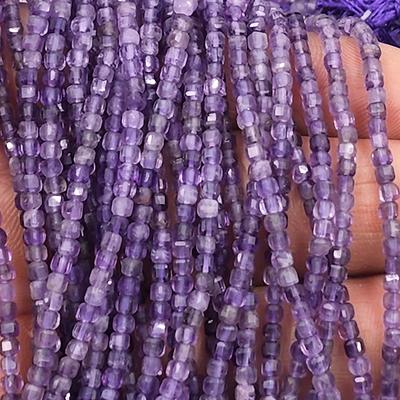 Natural Amethyst Beads Strands, Round, 8mm, Hole: 1mm, about 22