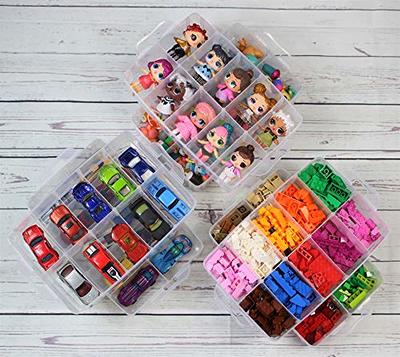 26 Pack Mini Clear Plastic Bead Storage Containers Organizers with