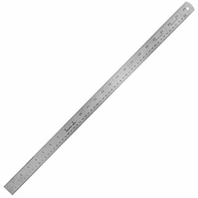 Pacific Arc 24 Inch Stainless Steel Ruler with Inch/Metric