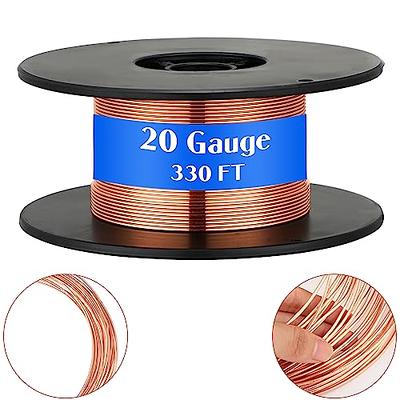 2 Pound Copper Wire Soft Solid Bare Bendable Wire for Electroculture,  Gardening Plants, Jewelry Beading Making Craft Wire (12 Gauge,0.08 '' Dia,  105