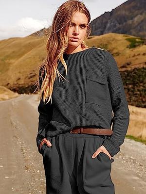 ANRABESS Women's Two Piece Outfits Sweater Sets Long Sleeve Knit Pullover  Tops High Wasit Pants Casual Matching Lounge Sets 2023 Fall Fashion Clothes  Set 1082heise-L Black - Yahoo Shopping