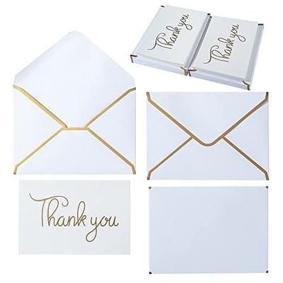 50 Pack Blank White Cards with Envelopes 4x6 Inch Folded Greeting