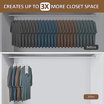 Clothes Hanger Closet Organizers and Storage 8 Pack College Dorm