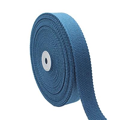 Heavy Cotton Webbing 1 Inch Wide 10 Yard Polyester Cotton Webbing Strap for  Webbing Bag Handles, Bag Strap,Tote Bag Webbing，Cloth Belt,Making Outdoor