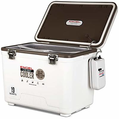 Engel 19qt Live Bait Cooler Box with 2nd Gen 2-Speed Portable Aerator Pump. Fishing  Bait Station and Minnow Bucket for Shrimp, Minnows, and Other Live Bait -  ENGLBC19-N in White - Yahoo