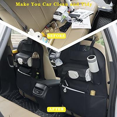 Car Seat Organiser Front Back Cup Holders Multi Pocket Storage Travel Tidy  Van