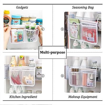 MOLANLY 4PCS Refrigerator Door Organizer Set, Fridge Hanging Mesh