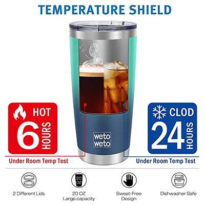 MEZMUT 20oz Coffee Tumbler with Lid and Straw Double Wall  Vacuum Insulated Cup Stainless Steel Travel Mugs Insulated for Hot and Cold  Leakproof Powder Coated Tumbler for Indoor and Outdoor