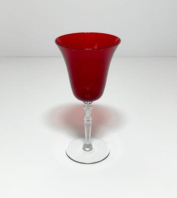 Wine glass, crystal clear glass goblet