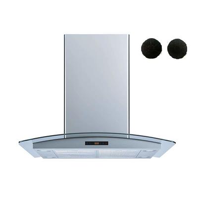 Cosmo - 30 in. Ductless Wall Mount Range Hood in Stainless Steel with