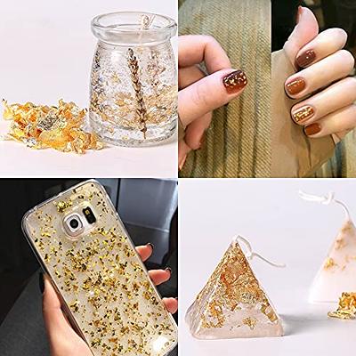 Gold Foil Flakes, 10g Metal Leaf For Nail Art, Painting, Crafts, Slime And  Resin Jewelry Making, Diy Craft Supplies