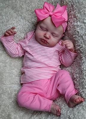 Reborn Dolls Baby Clothes Pink Outfits for 20- 22 Reborn Doll Girl Baby  Clothing Baby Sets 