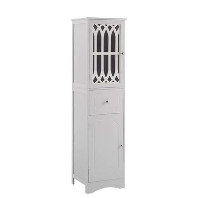 Alaterre Furniture Coventry 16 in. W x 48 in. H Free-Standing Bath Tall Storage  Shelf in White ANCT72WH - The Home Depot