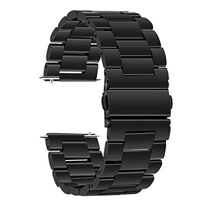  SINAIKE 18mm Black Watch Band Premium Solid Stainless Steel  Metal Replacement Bracelet Strap for Men's Women's Watch : SINAIKE:  Clothing, Shoes & Jewelry