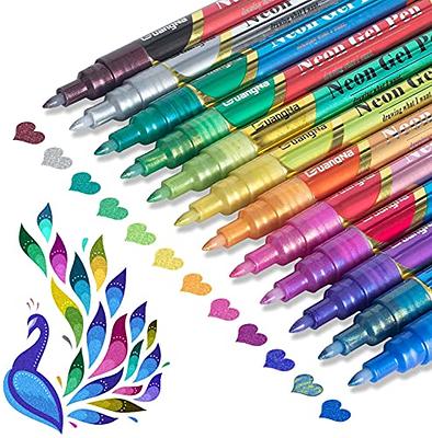 ZSCM Super Squiggles Outline Metallic Markers Pens, Double Line Paint Markers  Pens, for Christmas Greeting Cards, DIY Photo Album, Scrapbook Crafts,  Metal, Ceramic, Glass, Christmas Decor (12 Colors) - Yahoo Shopping